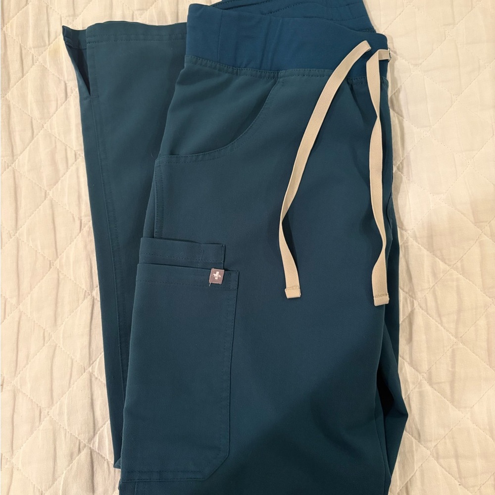Figs Women's Teal Straight Leg Pants
